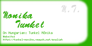 monika tunkel business card